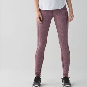 Lululemon Turn Around Tight Heathered Bordeaux Size 2